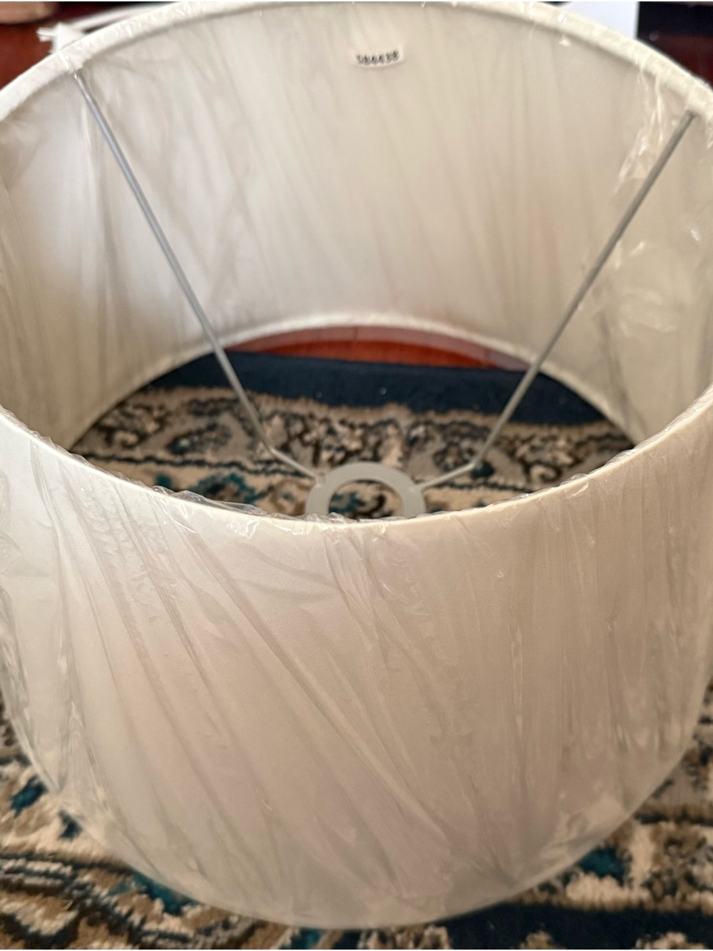 Crate & Barrel White Drum Lamp Shade